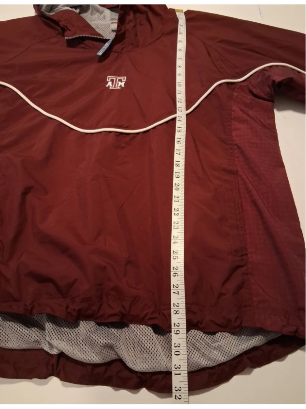 Vintage Texas A&M Aggies Men's Large 1/4 Zip Windbreaker NCAA Jacket Crable